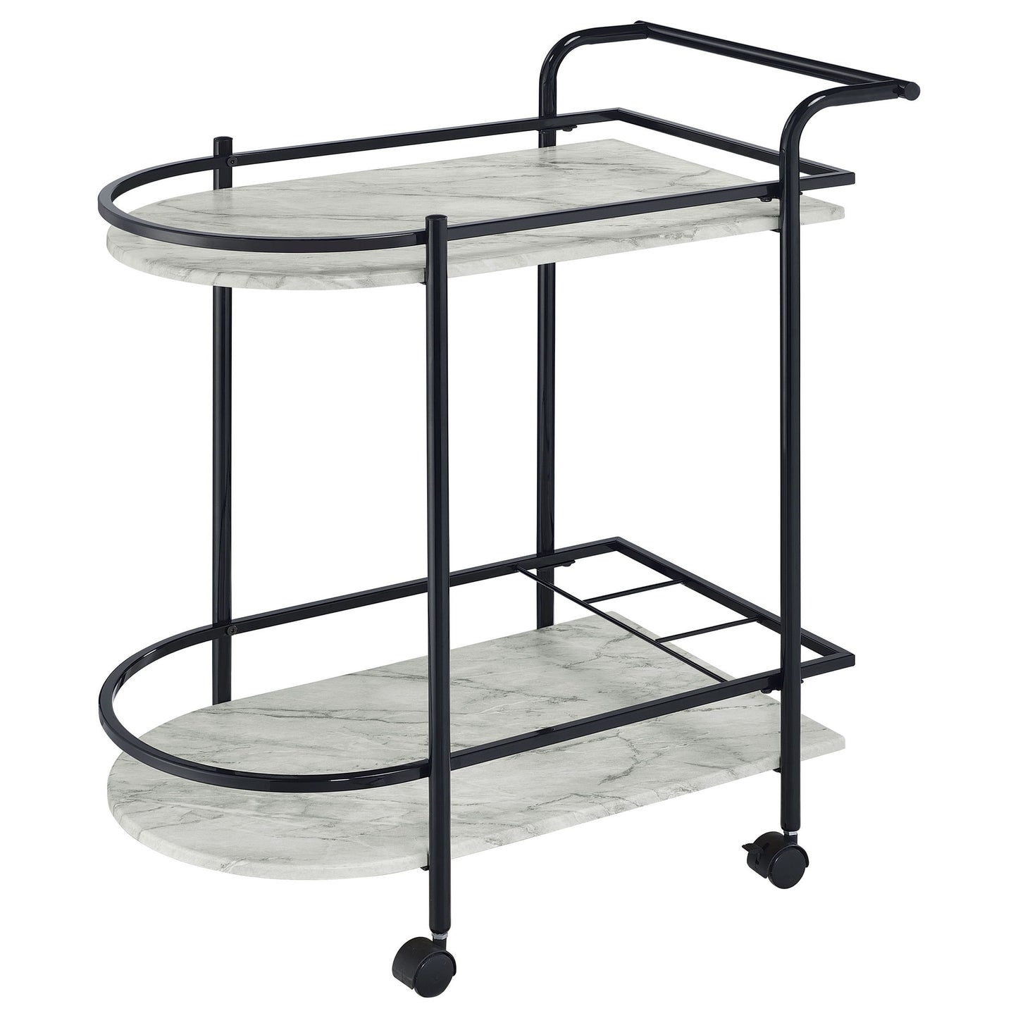 Serving Cart With Wine Rack