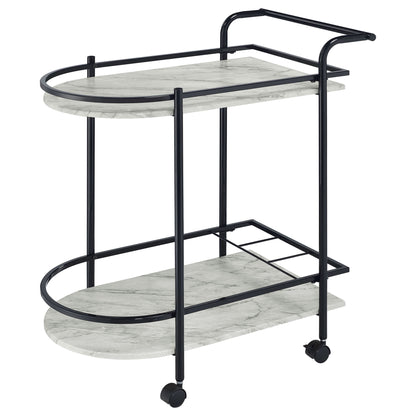 Serving Cart With Wine Rack