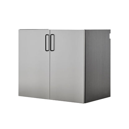 Astro Series - Metal Wall Mounted Base Door Storage Cabinet - Metallic Gray