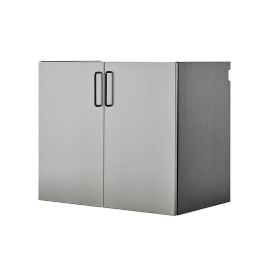 Astro Series - Metal Wall Mounted Base Door Storage Cabinet - Metallic Gray