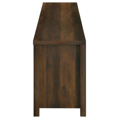 Clover - Fireplace TV Stand - Brown
