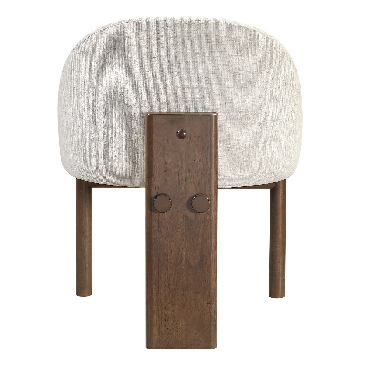 Ouida - Side Chair (Set of 2) - Beige Linen & Brown