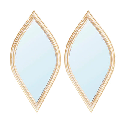 Small Decorative Mirror For Wall Decor, 2 Pieces Wall Accent