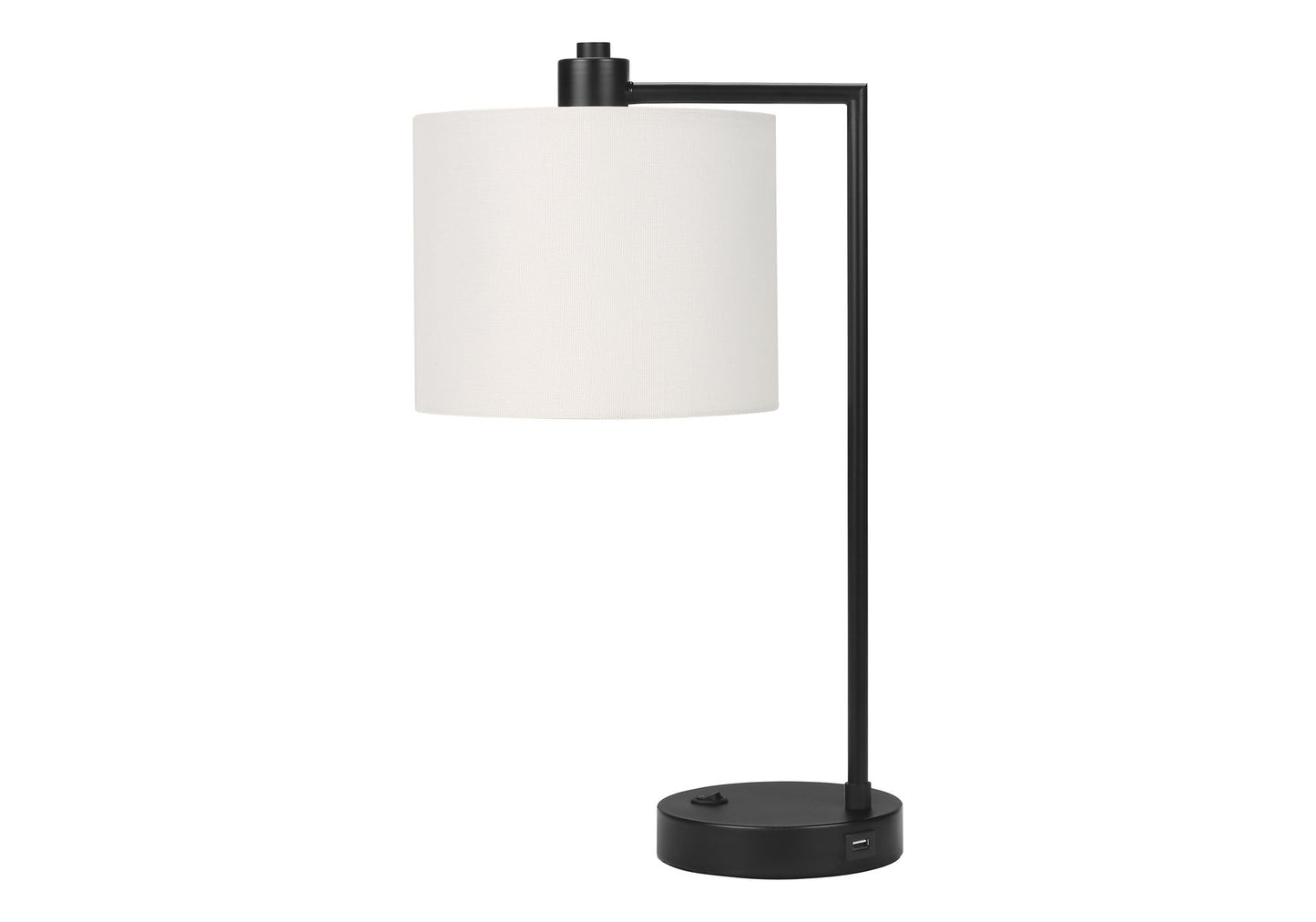 Lighting, Table Lamp, USB Port Included, Modern - Black / Cream