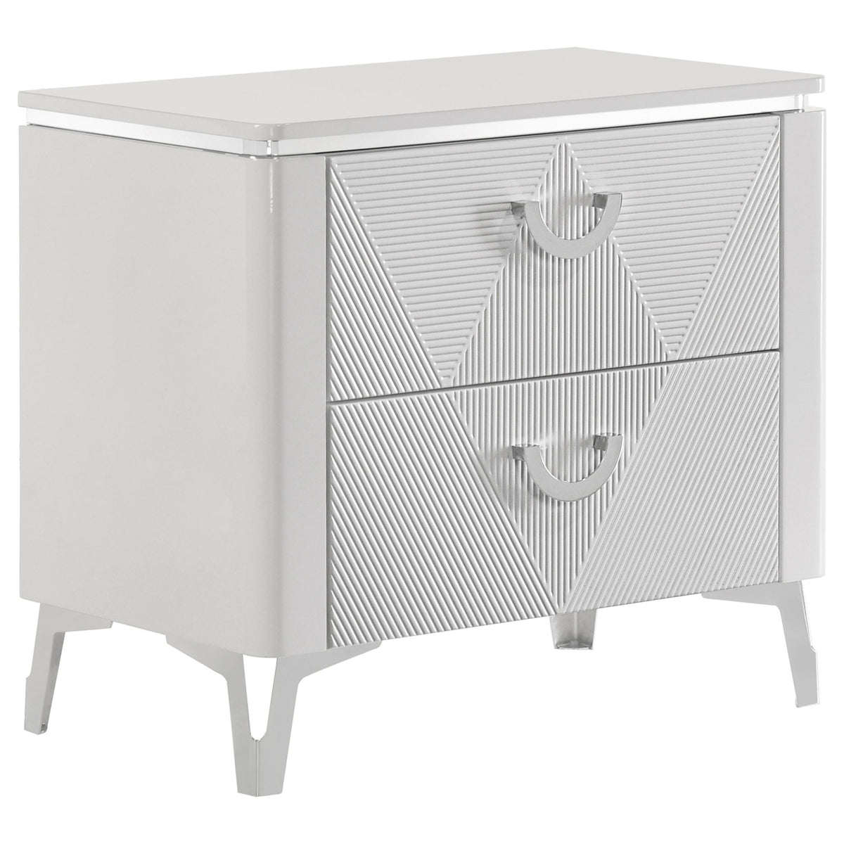 Buckley - 2 Drawer Nightstand - Gloss White