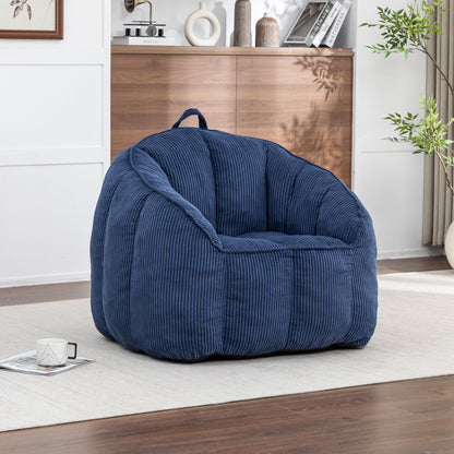Giant Bean Bag Chair Sofa For Living Room - Dark Blue