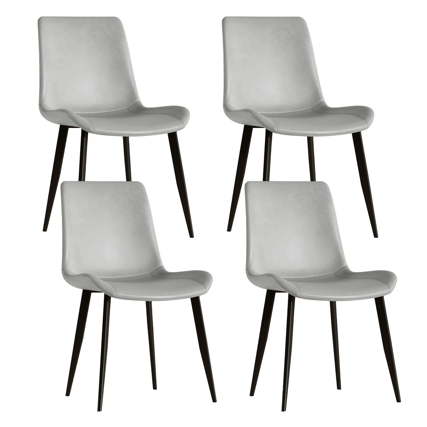 Modern Dining Chair With Carbon Steel Legs
