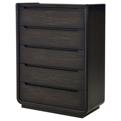 Bangor - 5 Drawer Bedroom Chest - Black