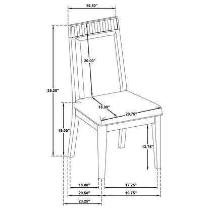 Ennis - Dining Side Chair (Set of 2) - Black