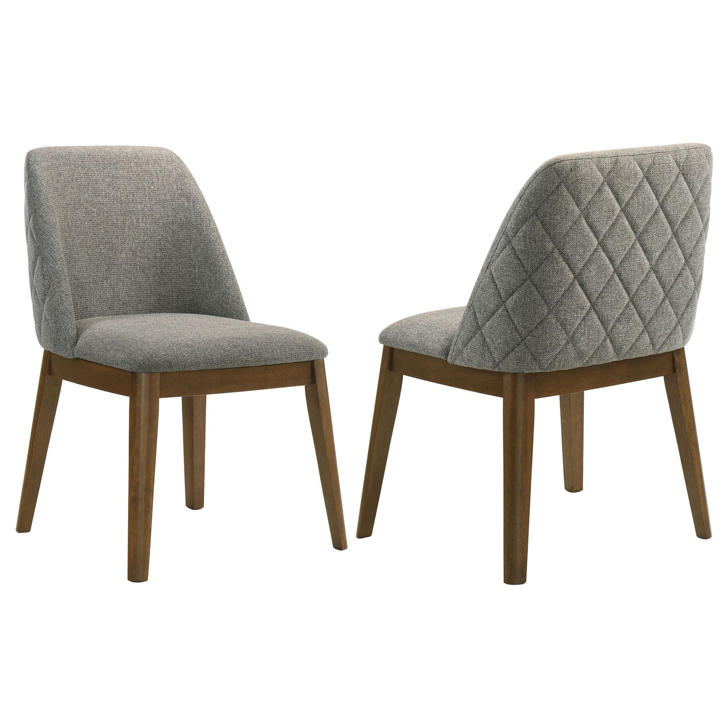 Hutchins - Dining Side Chair (Set of 2) - Gray / Brown