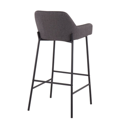 Daniella - Industrial Fixed Height Bar Stool (Set of 2)