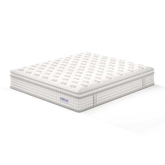 Snooze Mattress Company Atlas - 12" Euro Top Firm Hybrid Mattress With Independently Encased Coils & Gel Memory Foam