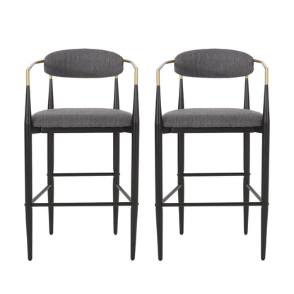 Counter Height Upholstered Barstools (Set of 2)
