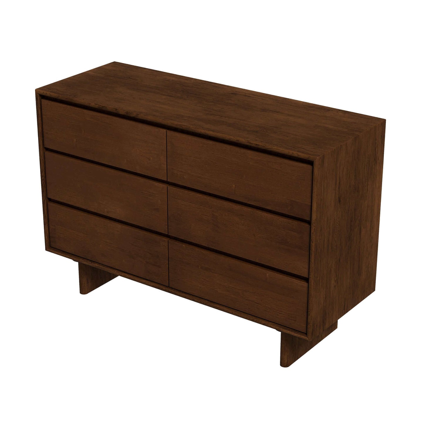 Dubrovnik - Mid-Century Modern Dresser With 6 Drawers - Brown