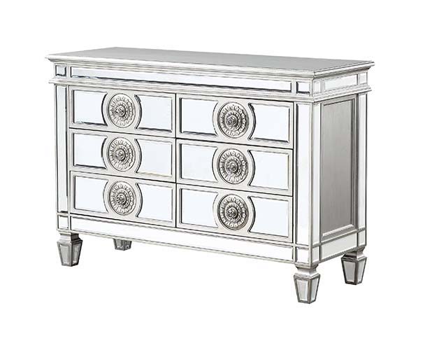 Varian - 34" Server - Mirrored & Antique Platinum
