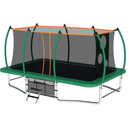 Outdoor Square Trampolines For Kids Adults Long Rectangular Tumbling Trampoline