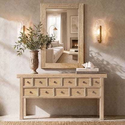 Langford - Wall Mirror - Light Brown