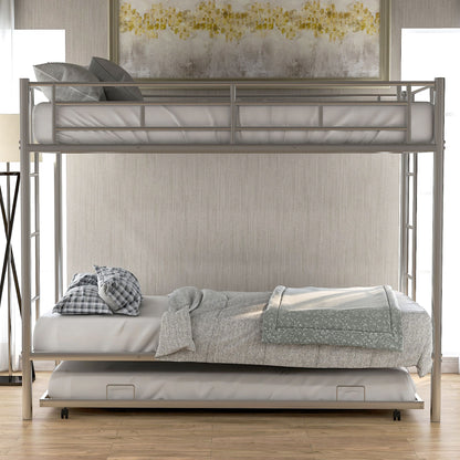 Twin Over Twin Bunk Bed With Trundle