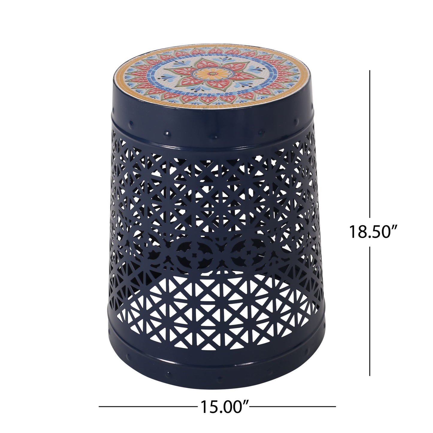 Cranbrook - Side Table With Tile Mosaic Top