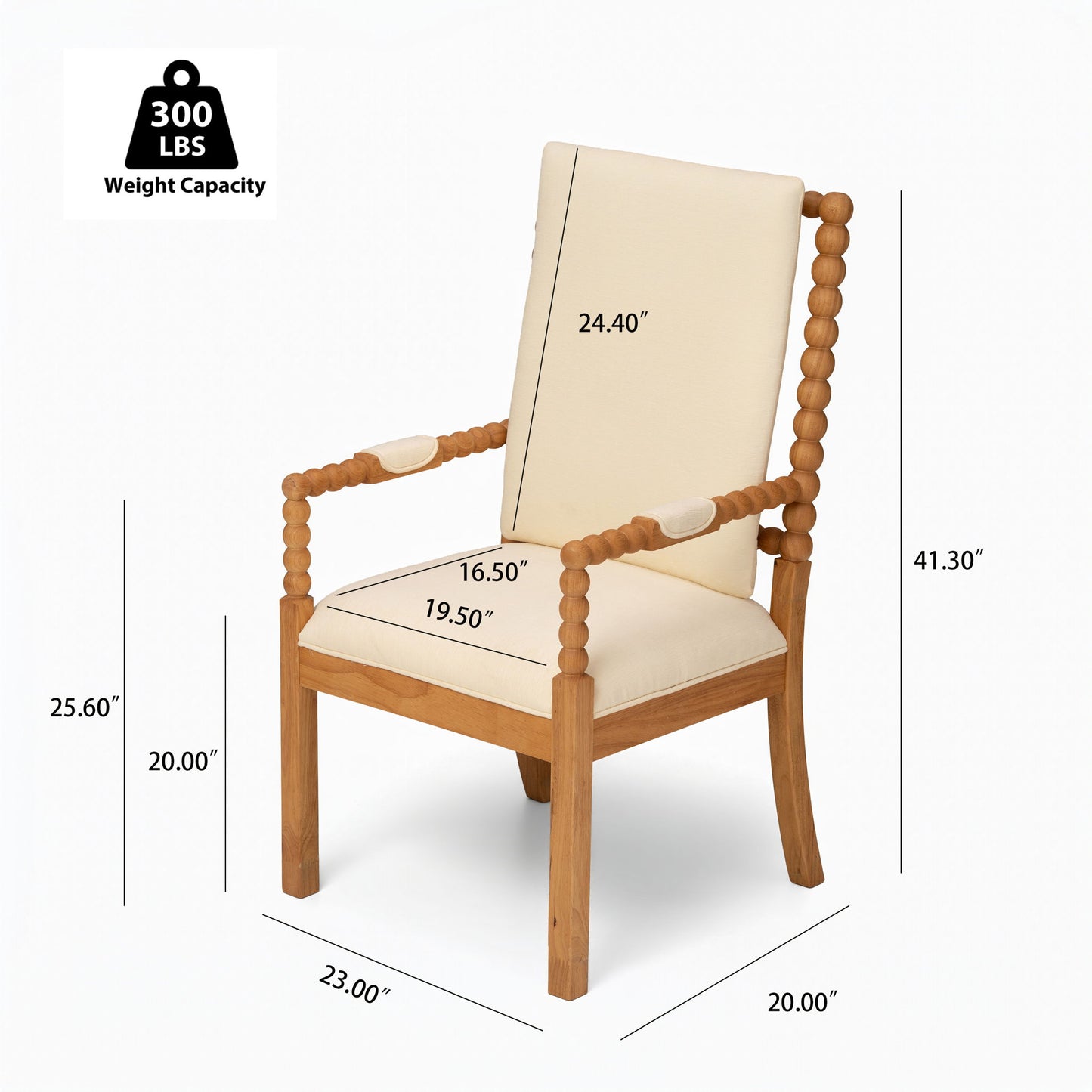 Dining Chairs With Ergonomic Design (Set of 2)