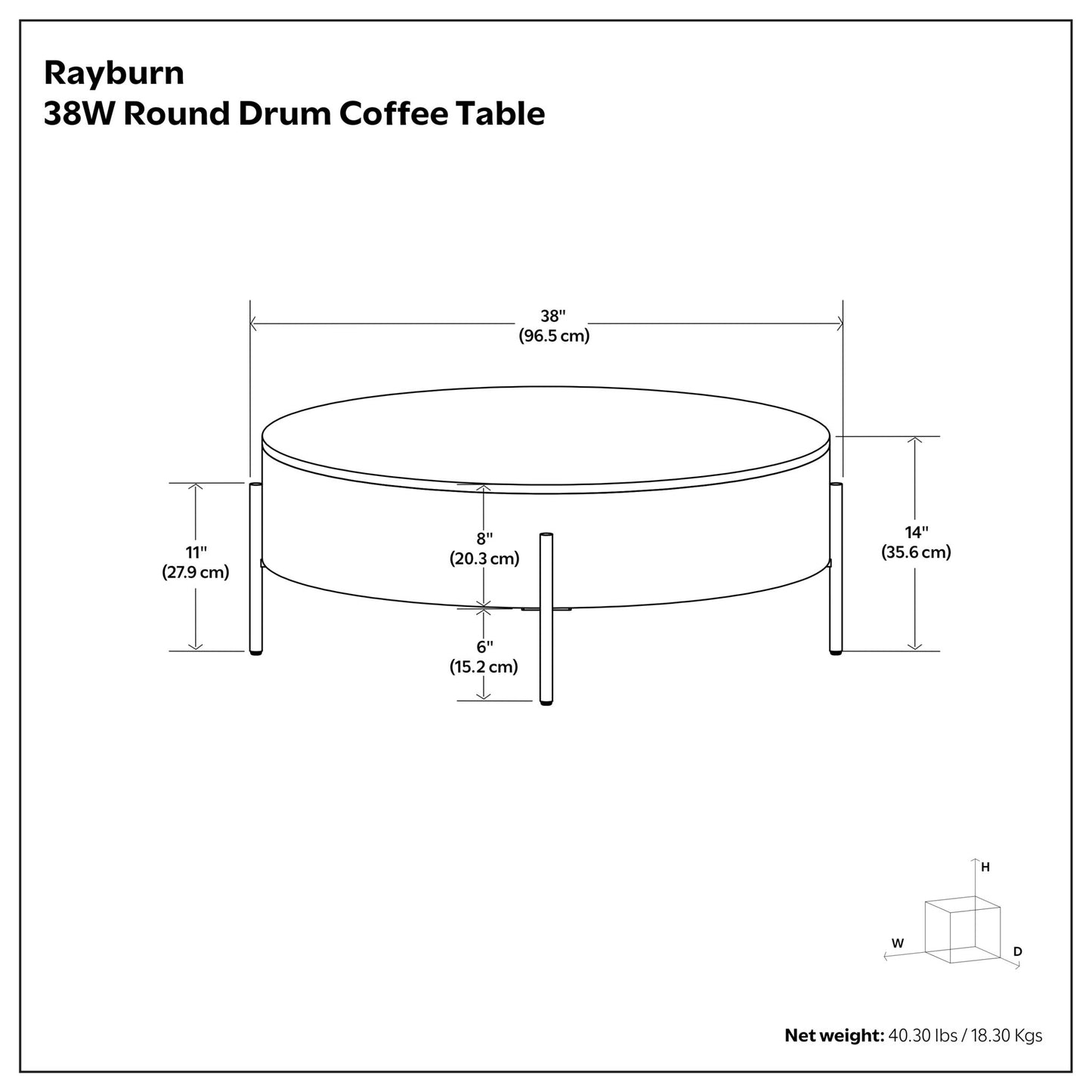 Rayburn - Drum Table