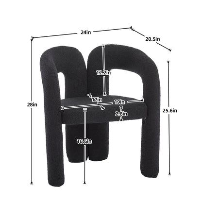 Coolmore Contemporary Designed Accent / Dining Chair With Armrests
