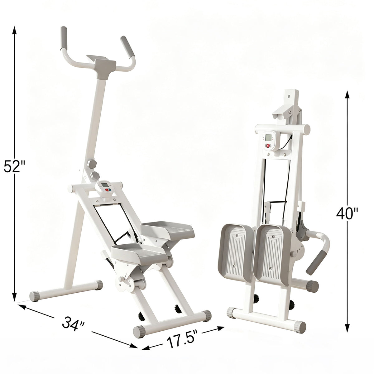 Stair Stepper Machine, Vertical Climber Exercise Equipment With LSD Display