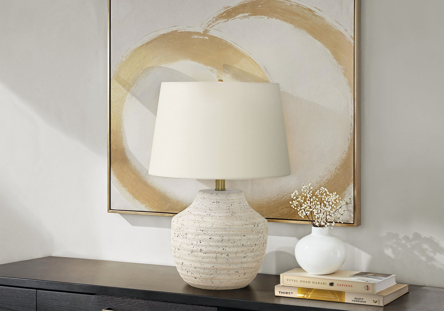 Modern Lighting, Table Lamp, Concrete - Cream