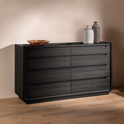 Bangor - 8 Drawer Bedroom Dresser Cabinet - Black