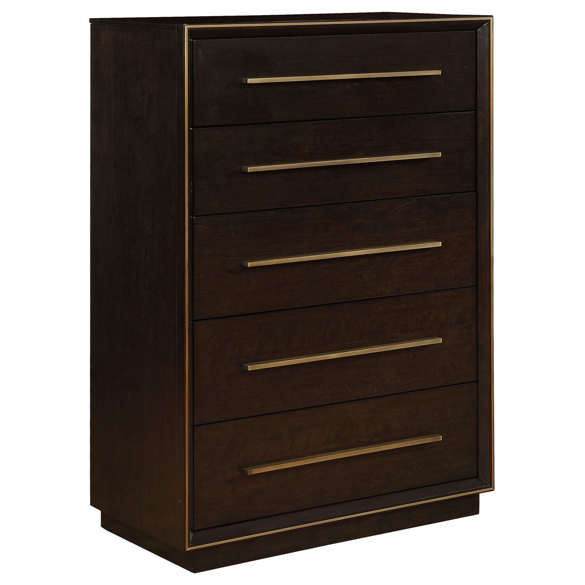 Prescott - 5 Drawer Chest - Brown