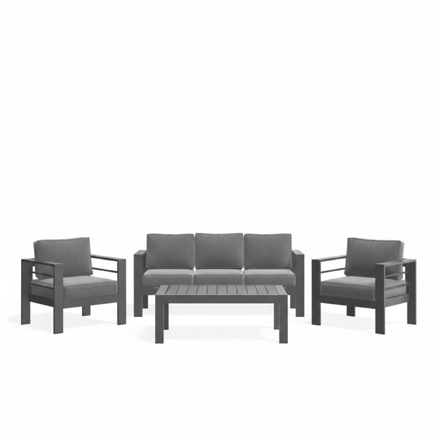 Outdoor Patio Set, All-Weather With Thick Cushions