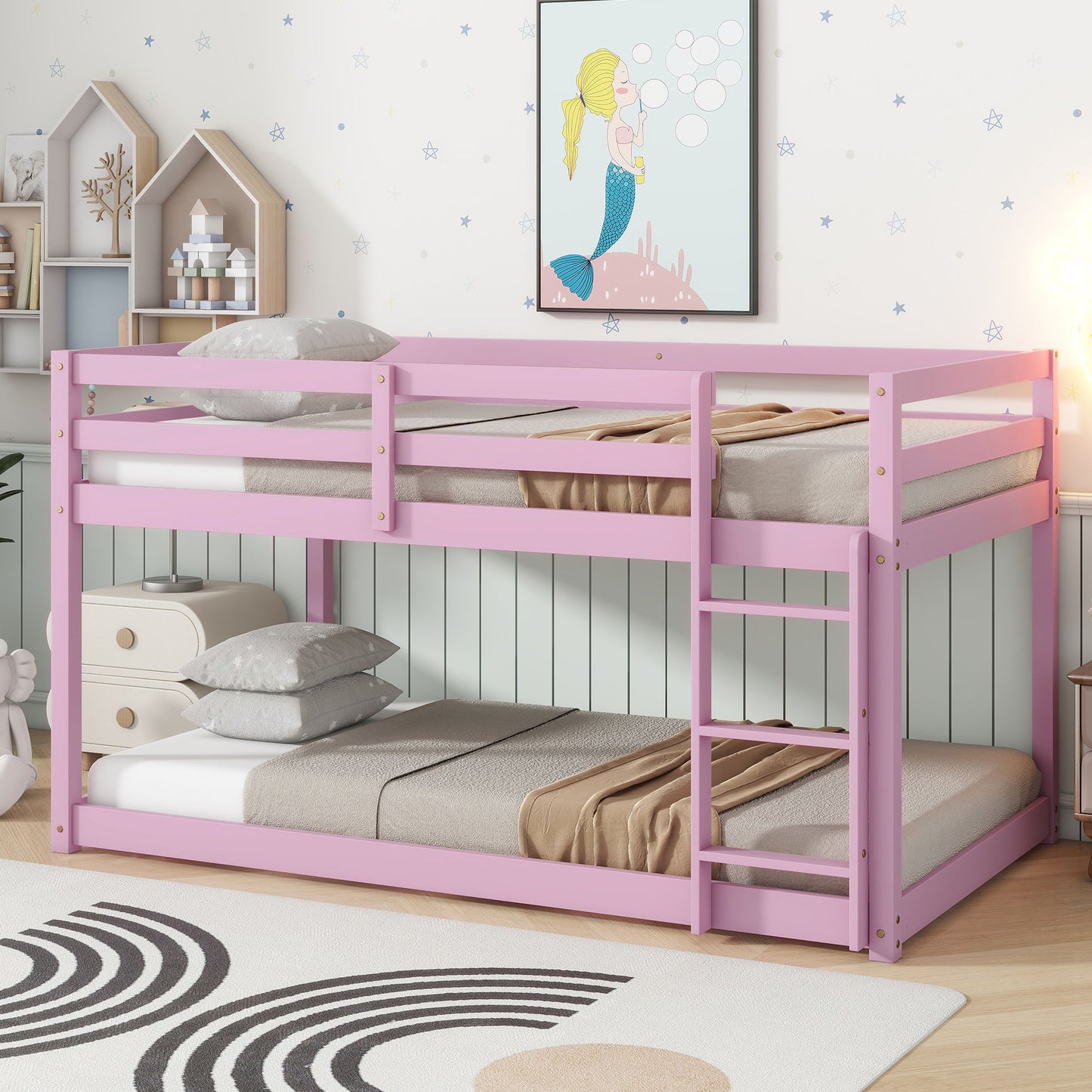Floor Bunk Bed & Ladder