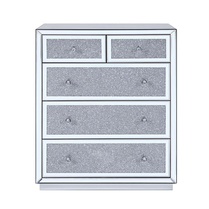Noralie - Console Cabinet - Faux Diamonds & Mirrored