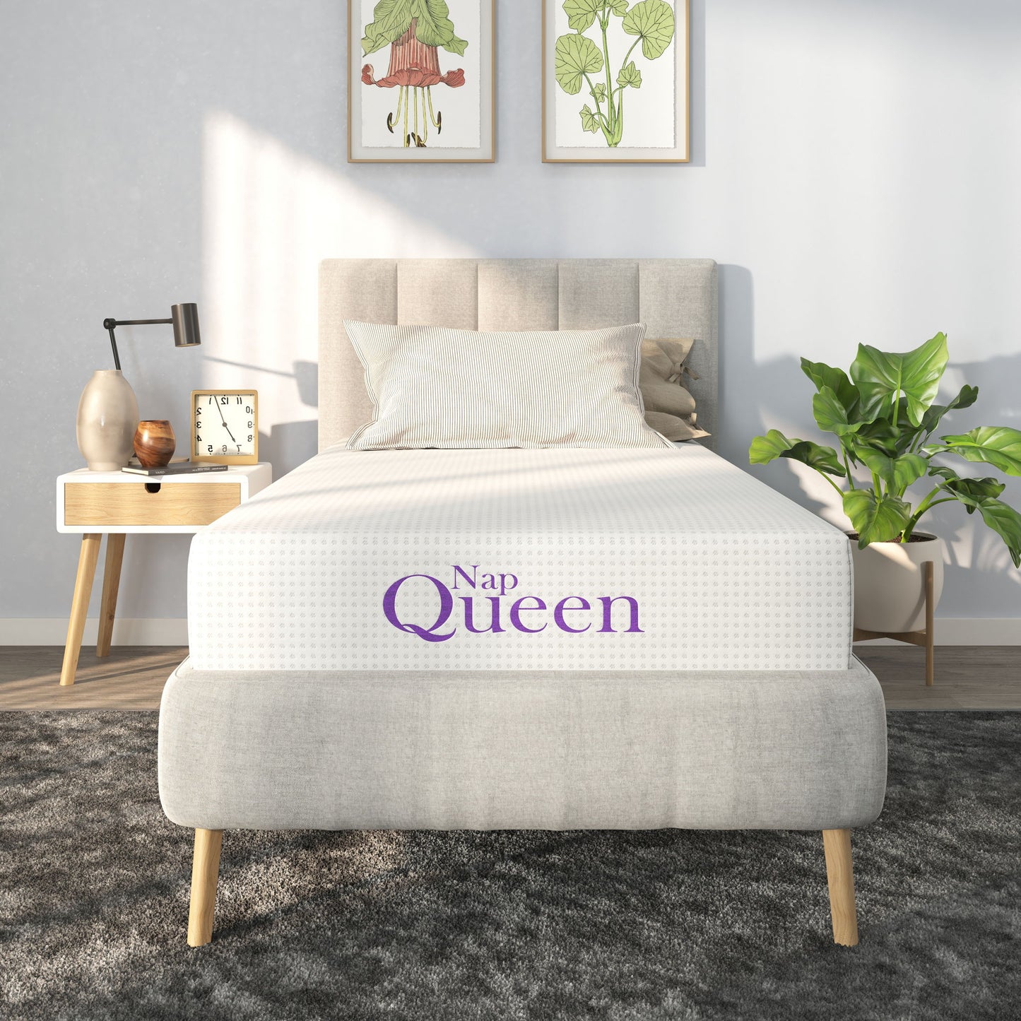 10" Charcoal Memory Foam Mattress