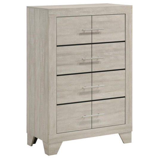 Trenton - 4-Drawer Bedroom Chest Of Drawers - Rustic Cream