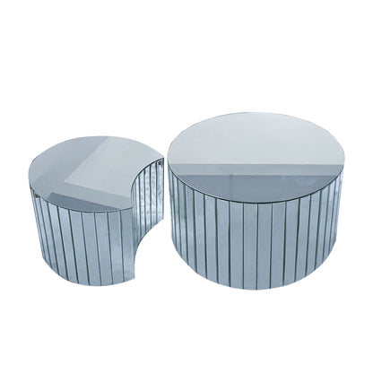 Coffee Table - Silver / Mirror