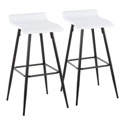 Ale - Contemporary Fixed-Height Bar Stool (Set of 2)