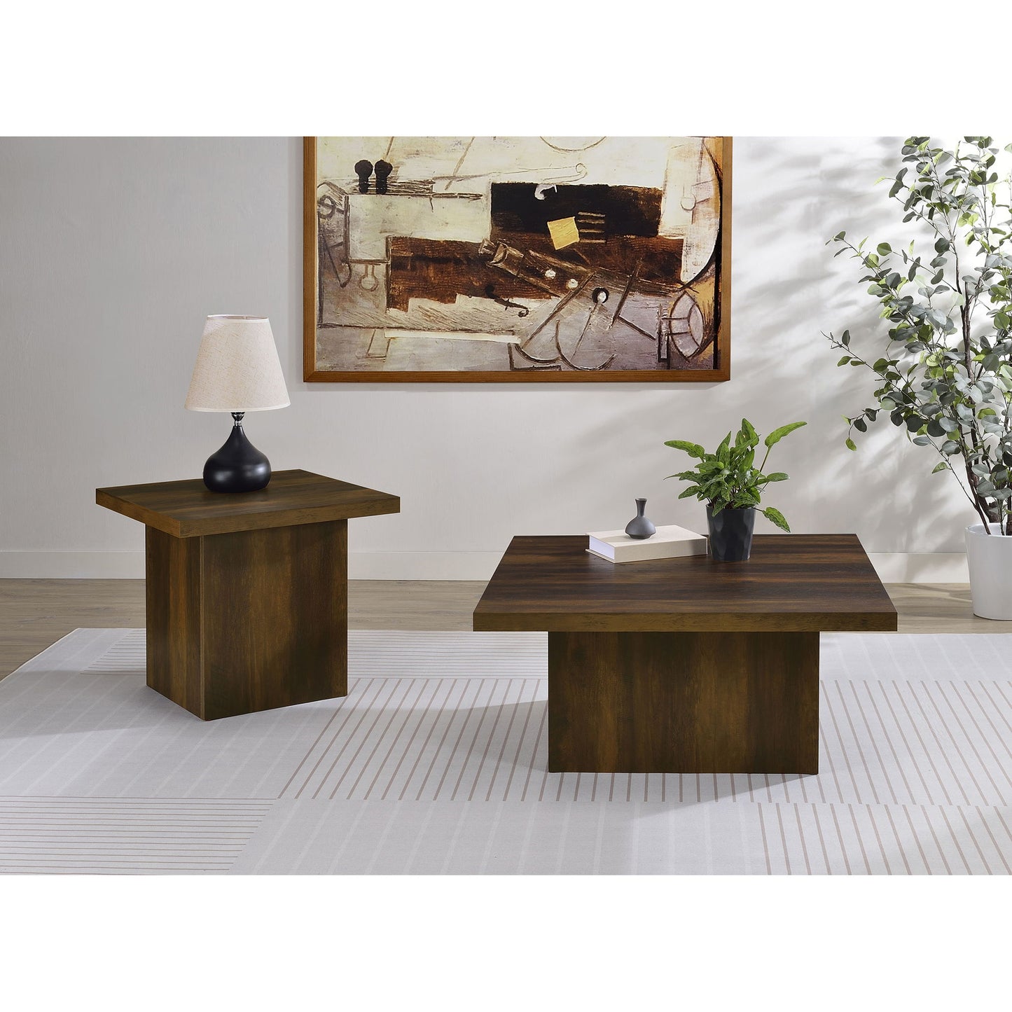 Eldridge - Coffee Table Set With Square Tops