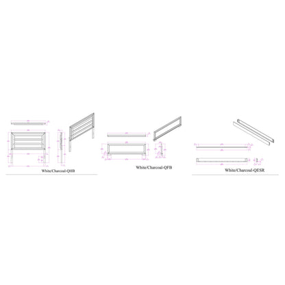 Soulmarie - Bed With LED Lighting And Padded Headboard