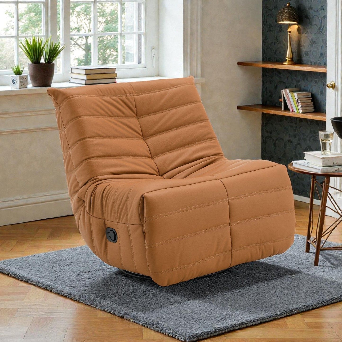 Glider Recliner Chair With Swivel