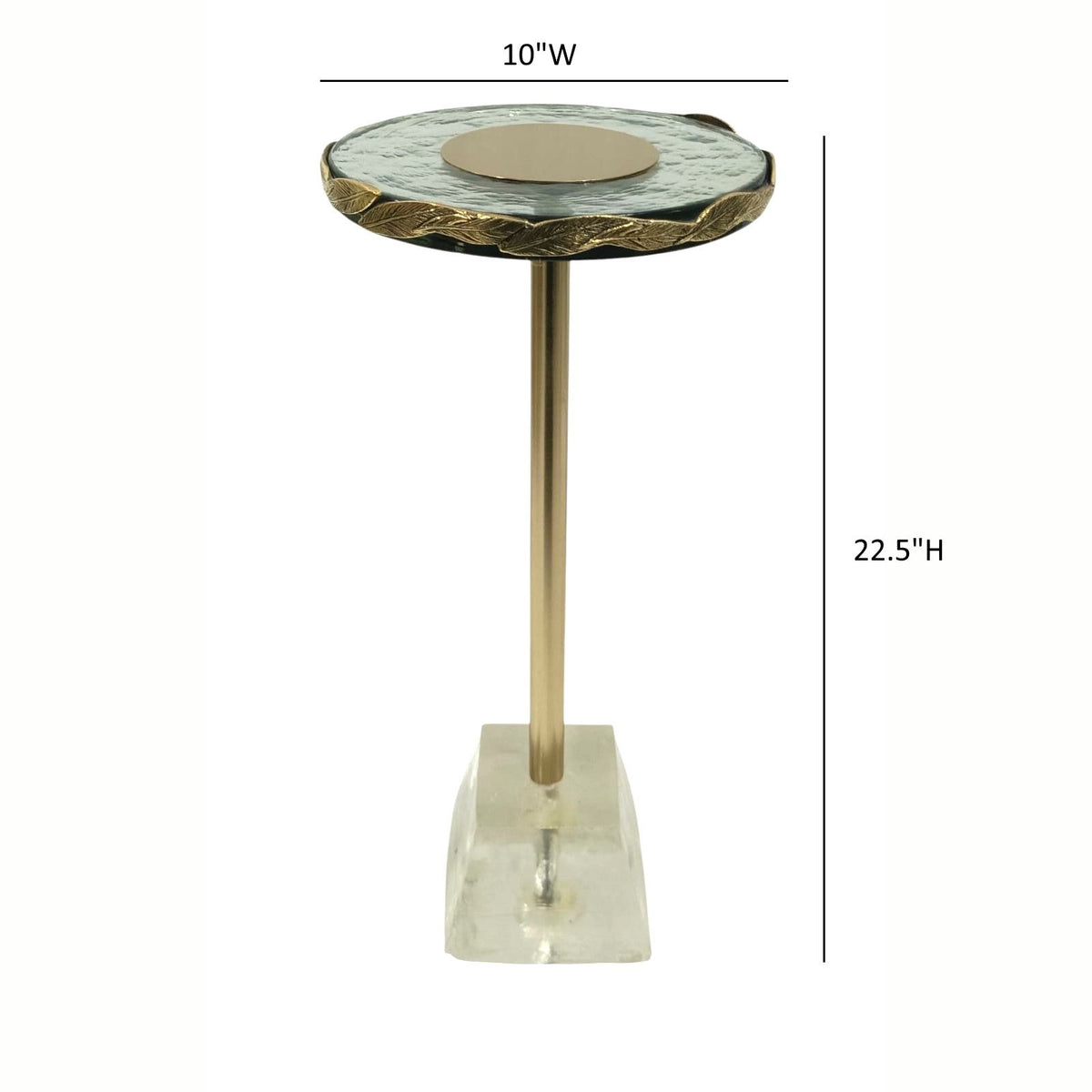 Anaheim - Round Accent Table - Gold