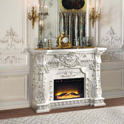 Zabrina - Fireplace - Antique White Finish - 49.6"