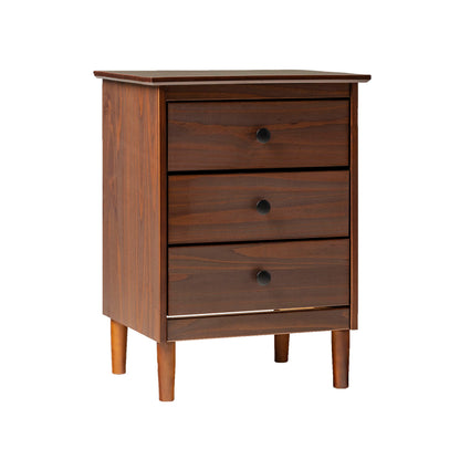 Classic 3 Drawer Solid Wood Nightstand