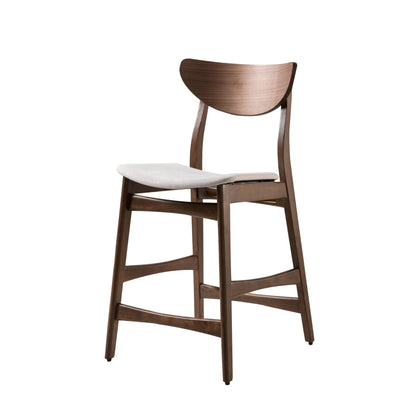 Elegant Counter Height Chair With Cushioned Seat