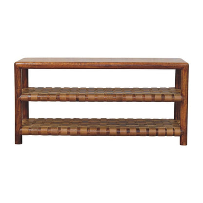 Regency - Woven 2 Slot Shoe Rack - Brown