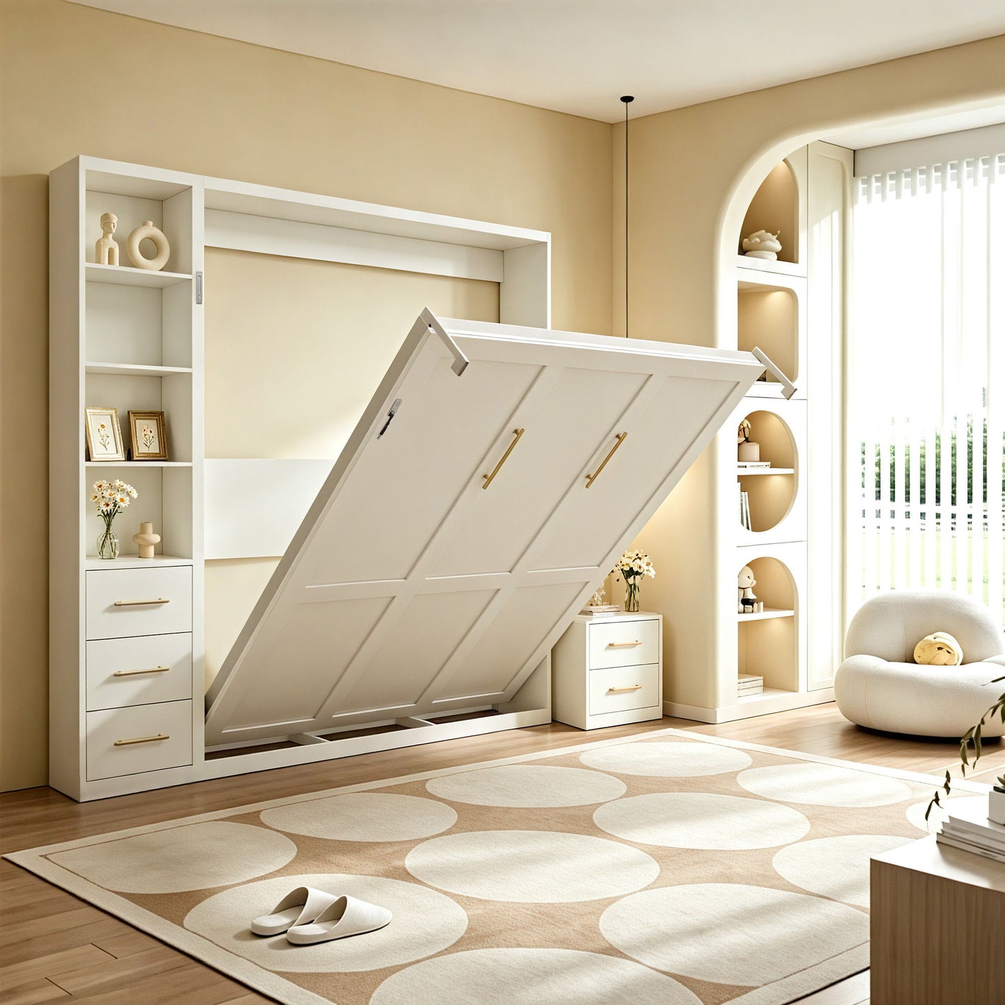 Folding Vertical Murphy Wall Bed
