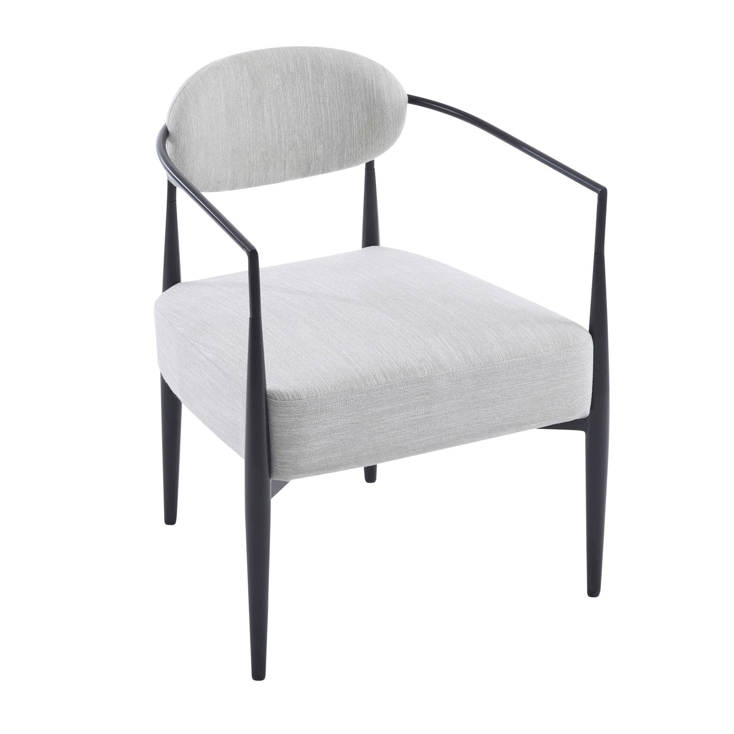 Modern Upholstered Accent Armchair With Pocket Spring Seat