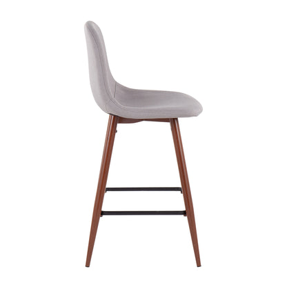 Pebble - Mid Century Modern Counter Stool (Set of 2)