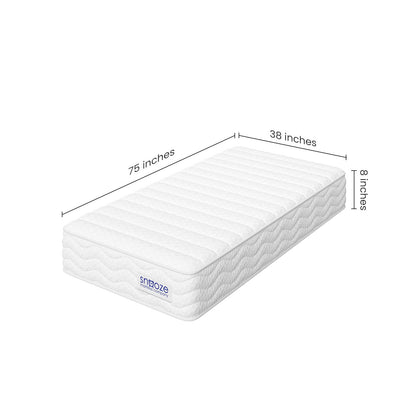 Snooze Mattress Company Crest - 8" Tight Top Medium Firm Independently Encased Pocket Coil Mattress