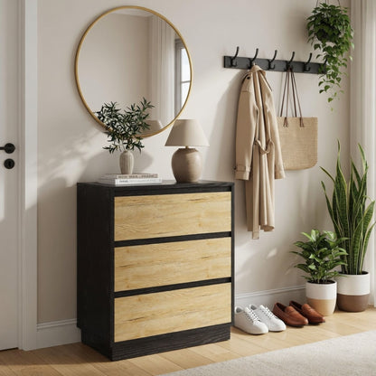 3 Drawer Nightstand, Bedroom Side Table